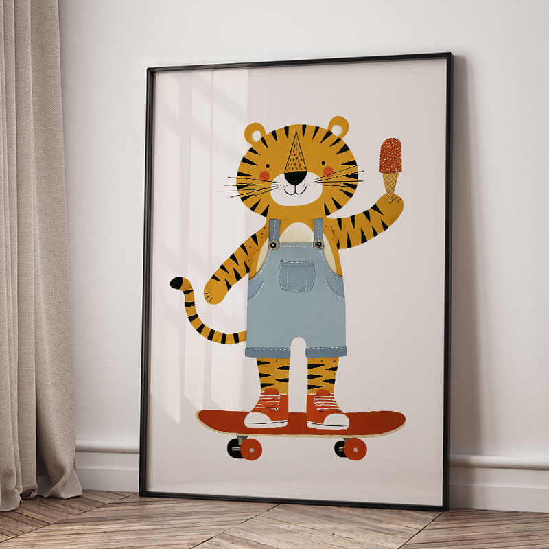 Funny Cartoon Animal Car Ballo - огляд і ціна Baby Nursery Wall