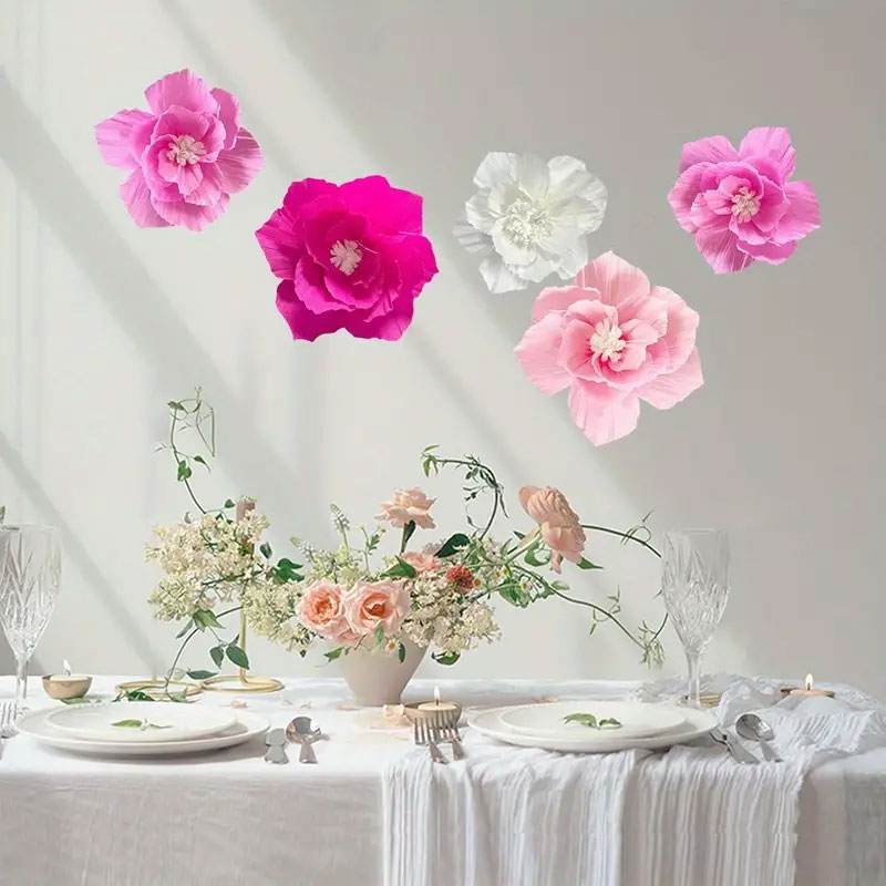 5Pcs Pink Paper Flower, Artifi - огляд і ціна Baby Nursery Furniture Sets