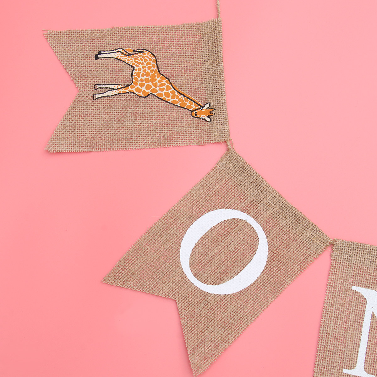 Giraffe Linen Banner One Print - огляд і ціна Baby Nursery Garland