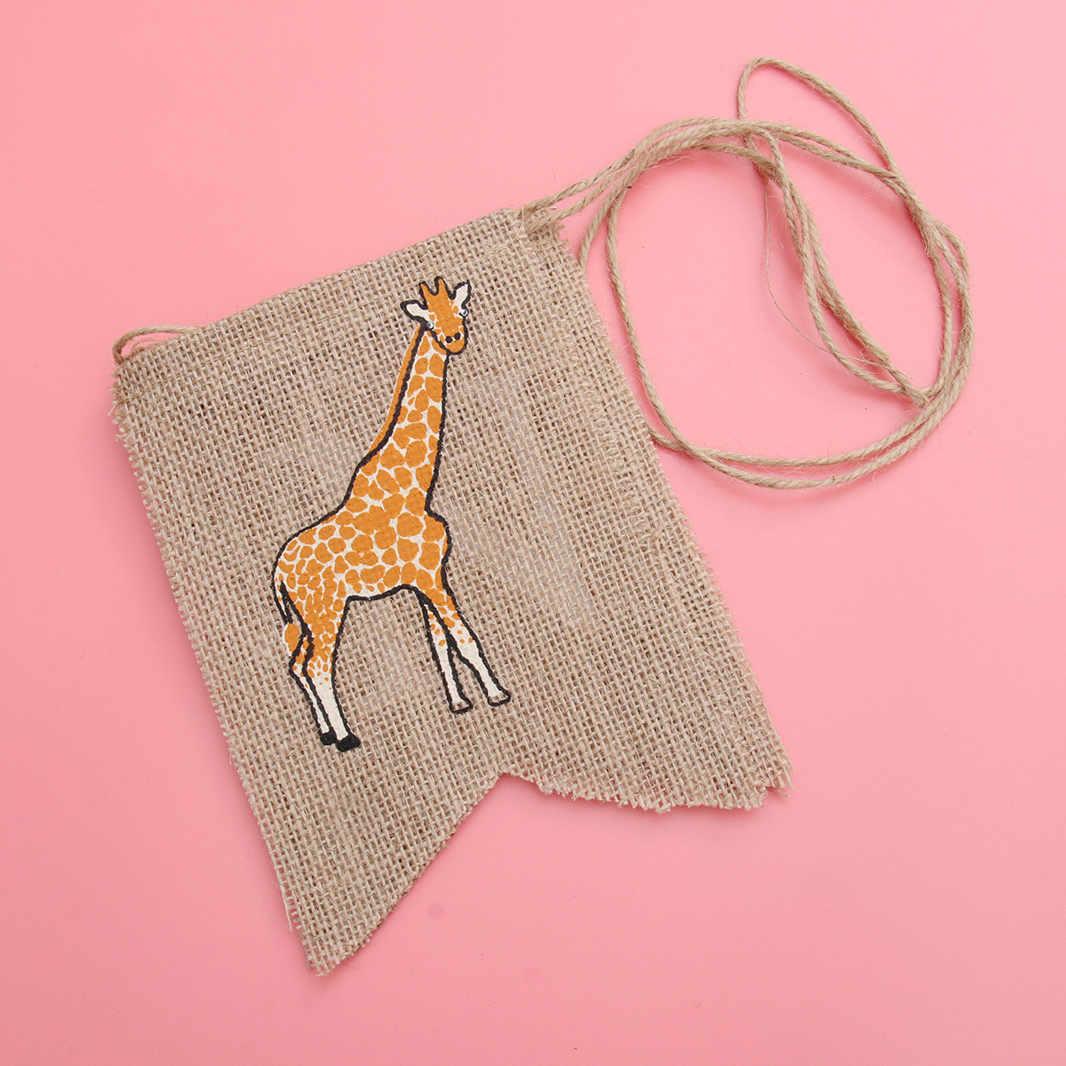 Giraffe Linen Banner One Print - огляд і ціна Baby Nursery Garland