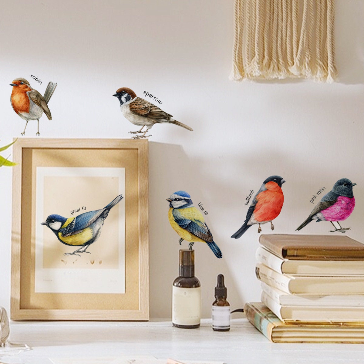 Six Bird Wall Sticker  Set Spa - огляд і ціна Baby Nursery Furniture Sets