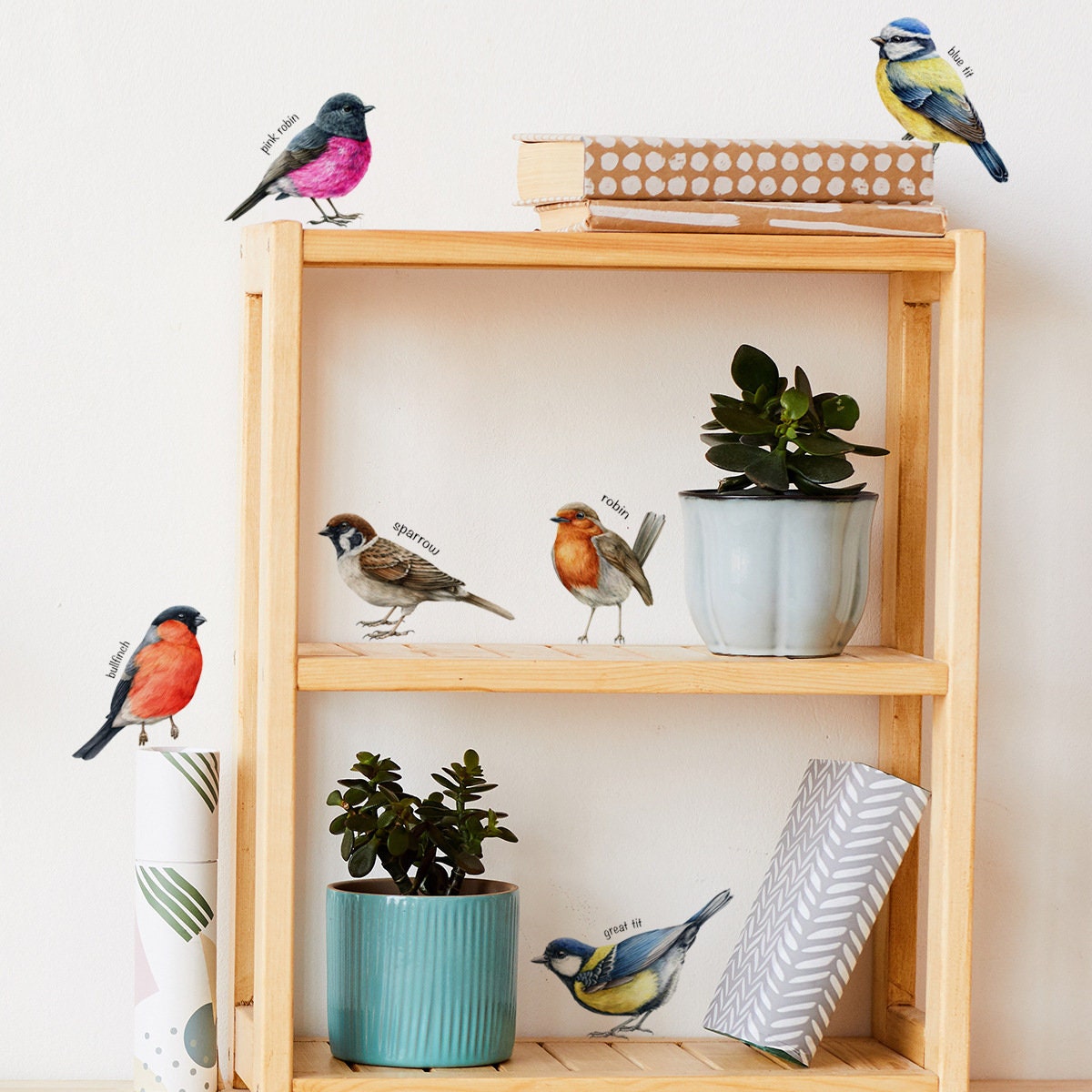 Six Bird Wall Sticker  Set Spa - огляд і ціна Baby Nursery Furniture Sets