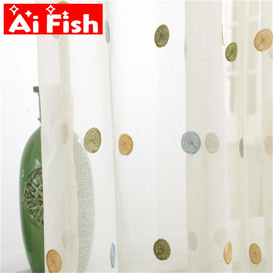 Colorful Circle Embroidery She - огляд і ціна Blackout Curtain Nursery