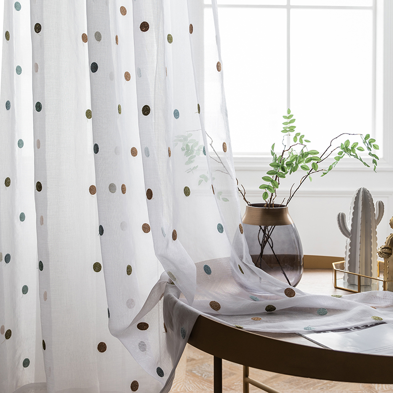 Colorful Circle Embroidery She - огляд і ціна Blackout Curtain Nursery