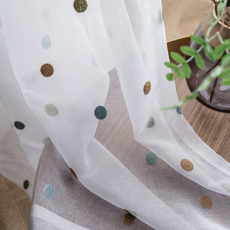 Colorful Circle Embroidery She - огляд і ціна Blackout Curtain Nursery