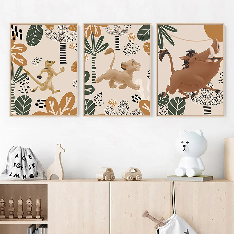 Kid Lion King Boho Posters and - огляд і ціна Baby Nursery Images