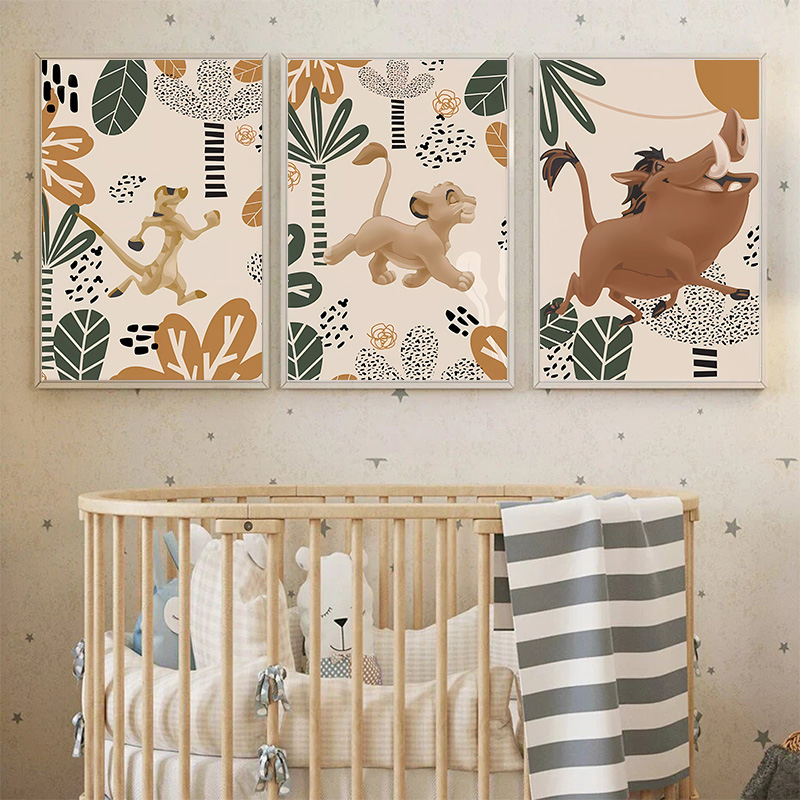 Kid Lion King Boho Posters and - огляд і ціна Baby Nursery Images