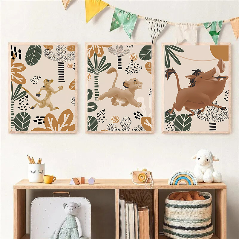 Kid Lion King Boho Posters and - огляд і ціна Baby Nursery Images