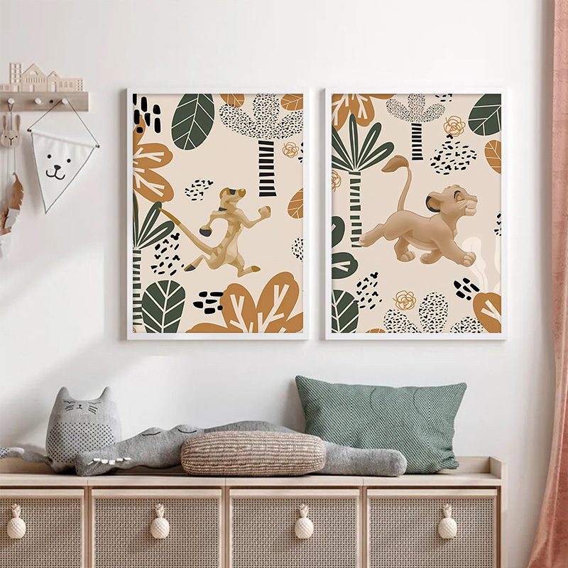 Kid Lion King Boho Posters and - огляд і ціна Baby Nursery Images
