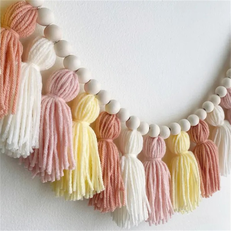 Yellow Boho Tassel Garlands Wa - огляд і ціна Baby Nursery Garland