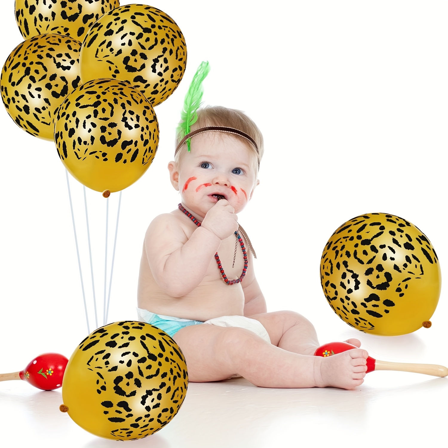Leopard Balloons Cheetah Anima - огляд і ціна Baby Nursery Jungle Theme