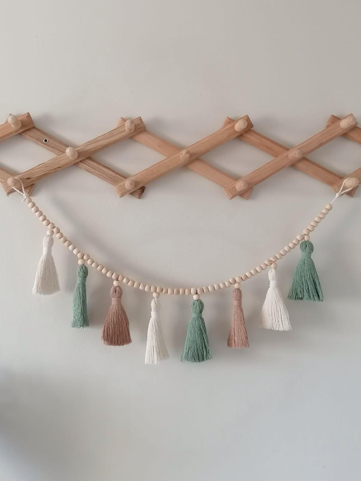Tassel Macrame Garland , Boho  - огляд і ціна Baby Nursery Garland
