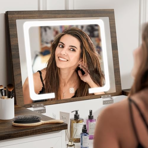 Dresser with LED Mirror, 8 Dra - огляд і ціна Drawer Dresser White