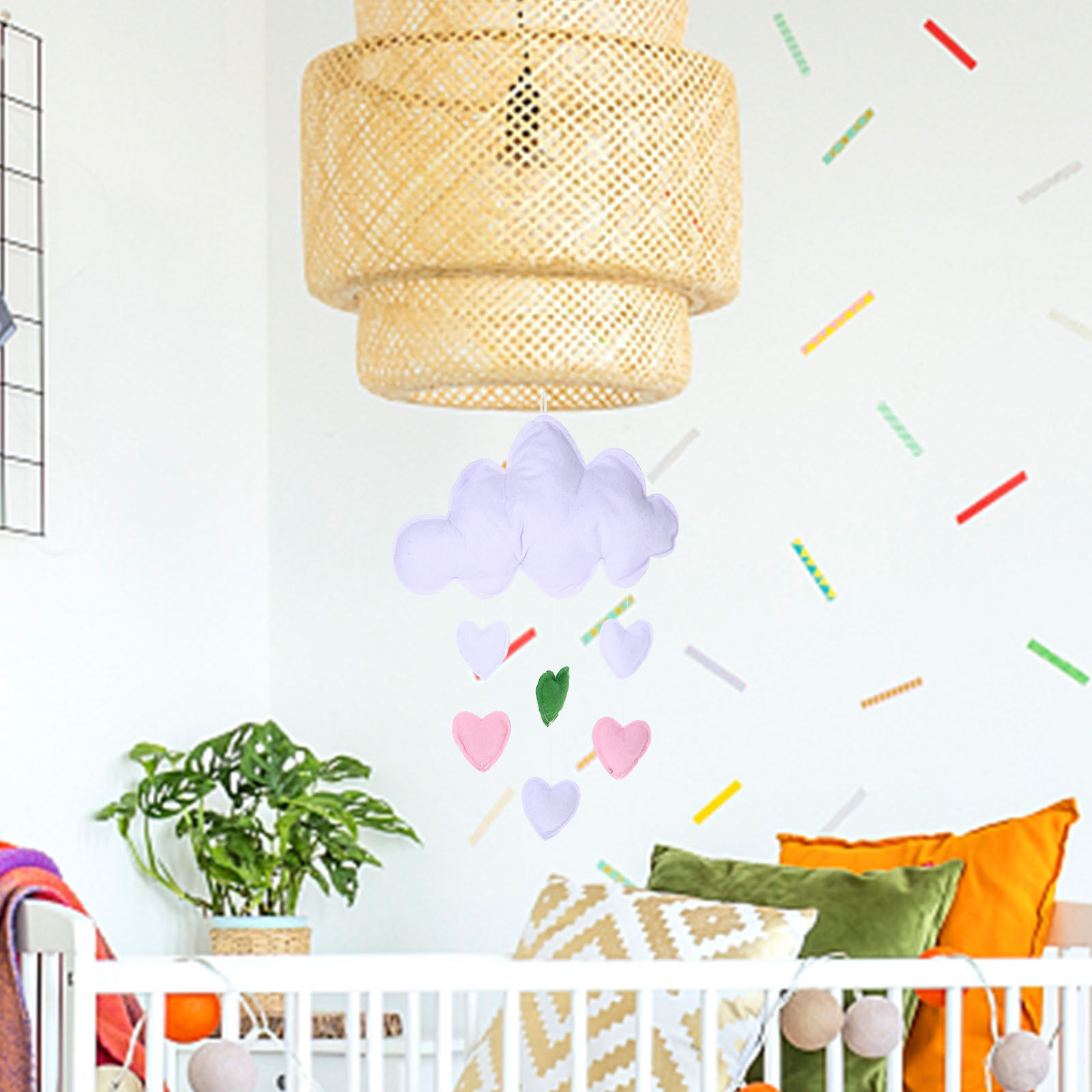 2Pcs Cloud Raindrop Hanging De - огляд і ціна Baby Nursery Garland