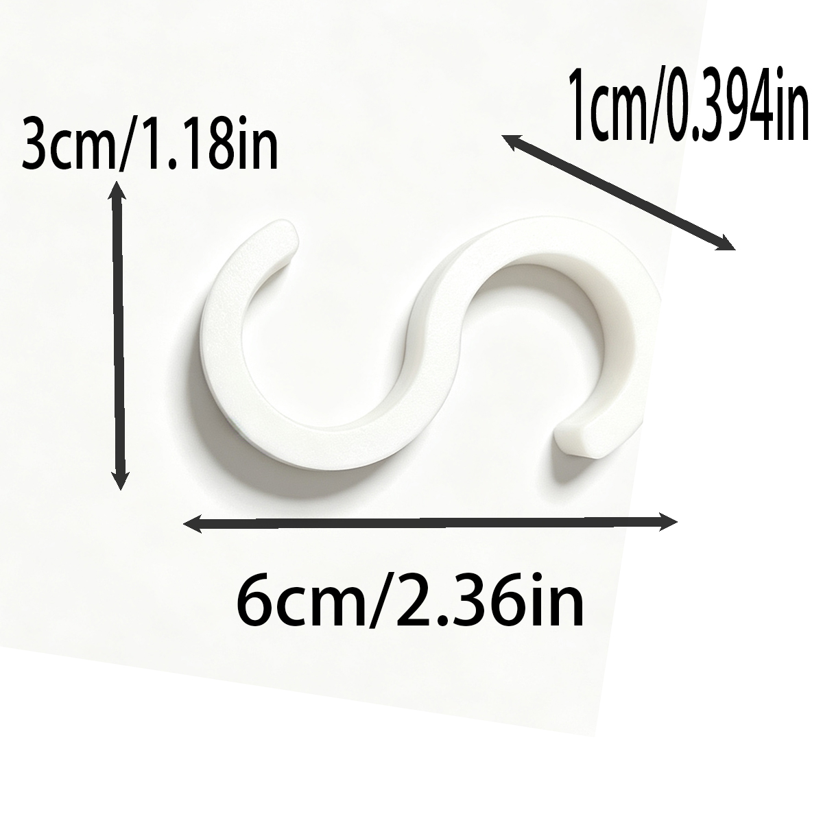 White 5Pc S-Shaped Hooks, Spec - огляд і ціна Drawer Dresser White