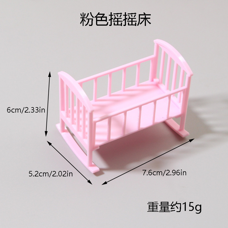 1:12 Dollhouse Mini Baby Crib  - огляд і ціна Baby Nursery Furniture Sets