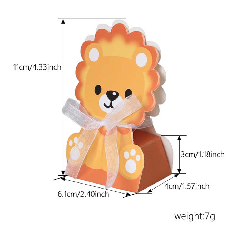 12PCS Safari Animal Favor Boxe - огляд і ціна Baby Nursery Jungle Theme