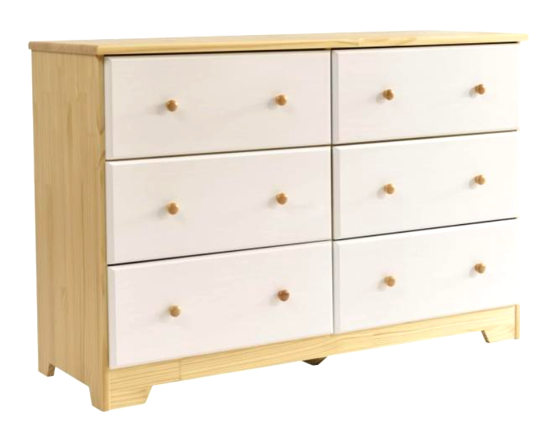 xx-Home Products Natural & Whi - огляд і ціна Drawer Dresser White