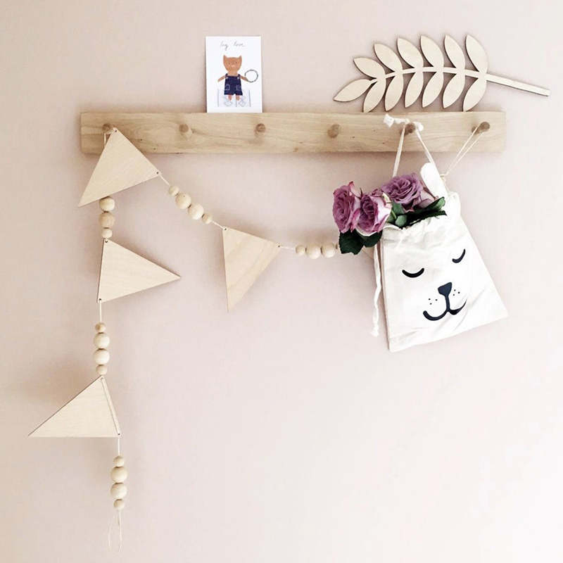 Baby Room Garland Wooden Trian - огляд і ціна Baby Nursery Garland